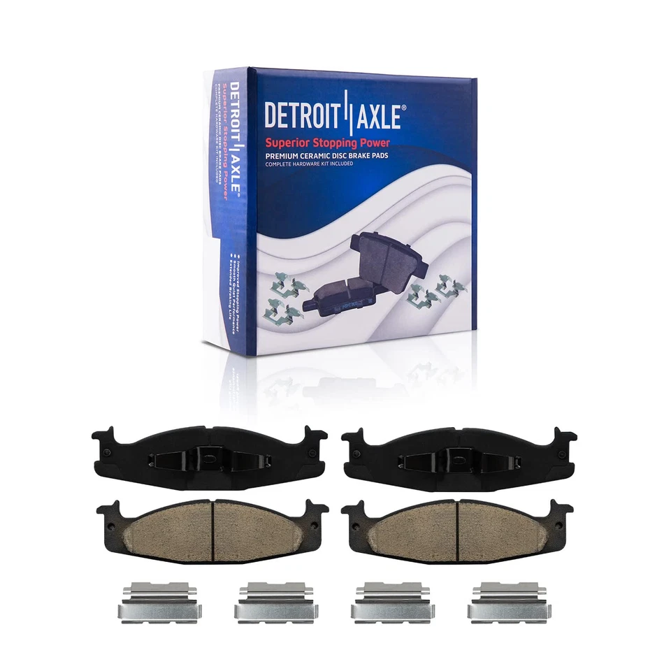 Передние тормозные диски и керамические колодки 11,73 дюйма 298 мм для Ford F-150 E-150 Econoline - Изображение 4 из 4