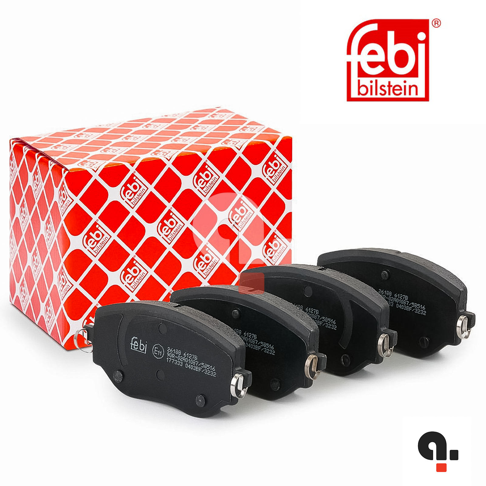 Kit pastiglie freno Anteriori Febi per Dacia Sandero Jogger Renault Clio