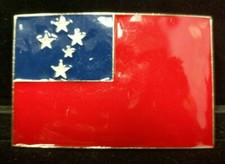 Fashionable Patriotic Rare Samoa Island Flag Belt Buckle Bold Enamel B4-4-17-G