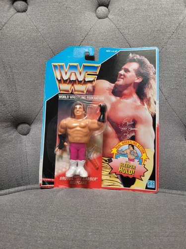 WWF wwe Vintage Wrestler Blue Card Brutus The Barb...