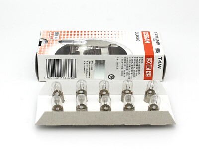 10pcs osram 3930 T4W 4W BA9s 24V halogen lamp Parking lights
