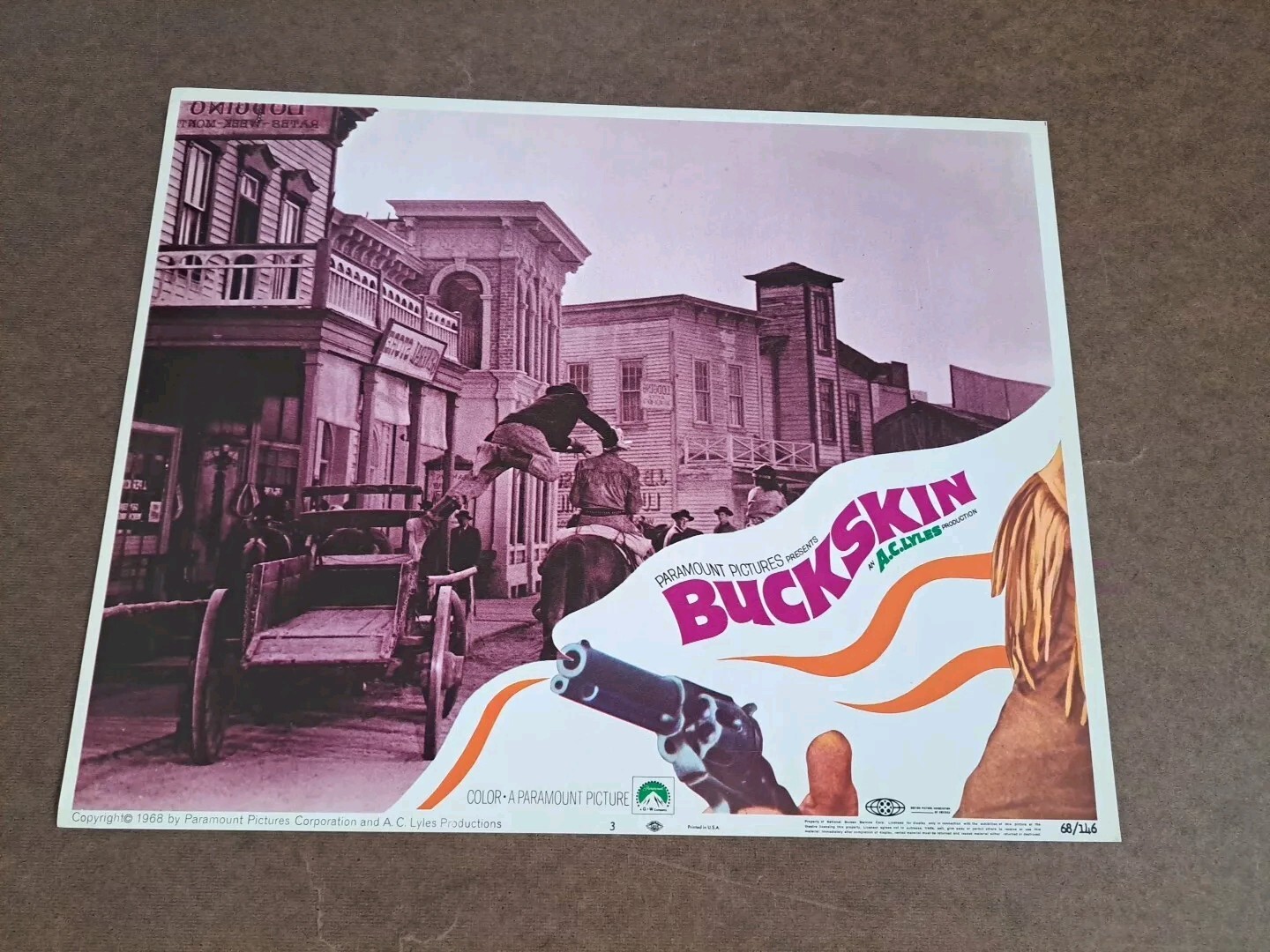 BUCKSKIN ORIGINAL LOBBY CARD SET 1968 BARRY SULLIVAN 11x14