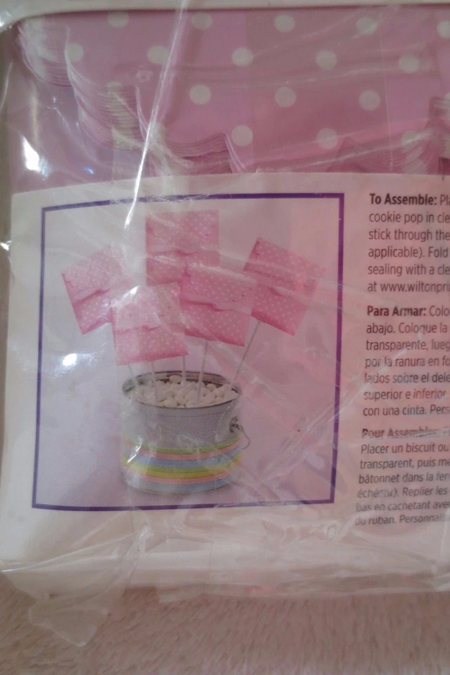 Kit Sobre Galleta Wilton Rosa Favor Fiesta/Baby Shower Nuevo Foto 3 de 4