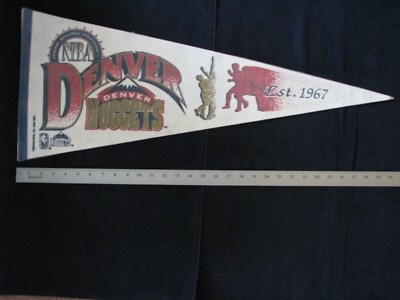 Denver Nuggets Basketball Pennant Officially Licensed | eBay