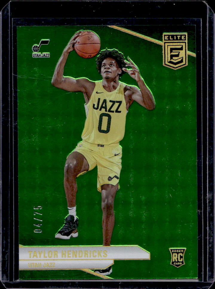 2023-24 Donruss Elite Taylor Hendricks Neon Green RC #4/75 #216