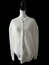 Stella Mccartney Jacket Size 8 Women’s Sweatshirt Airtex Mesh Sheer Bomber Zip