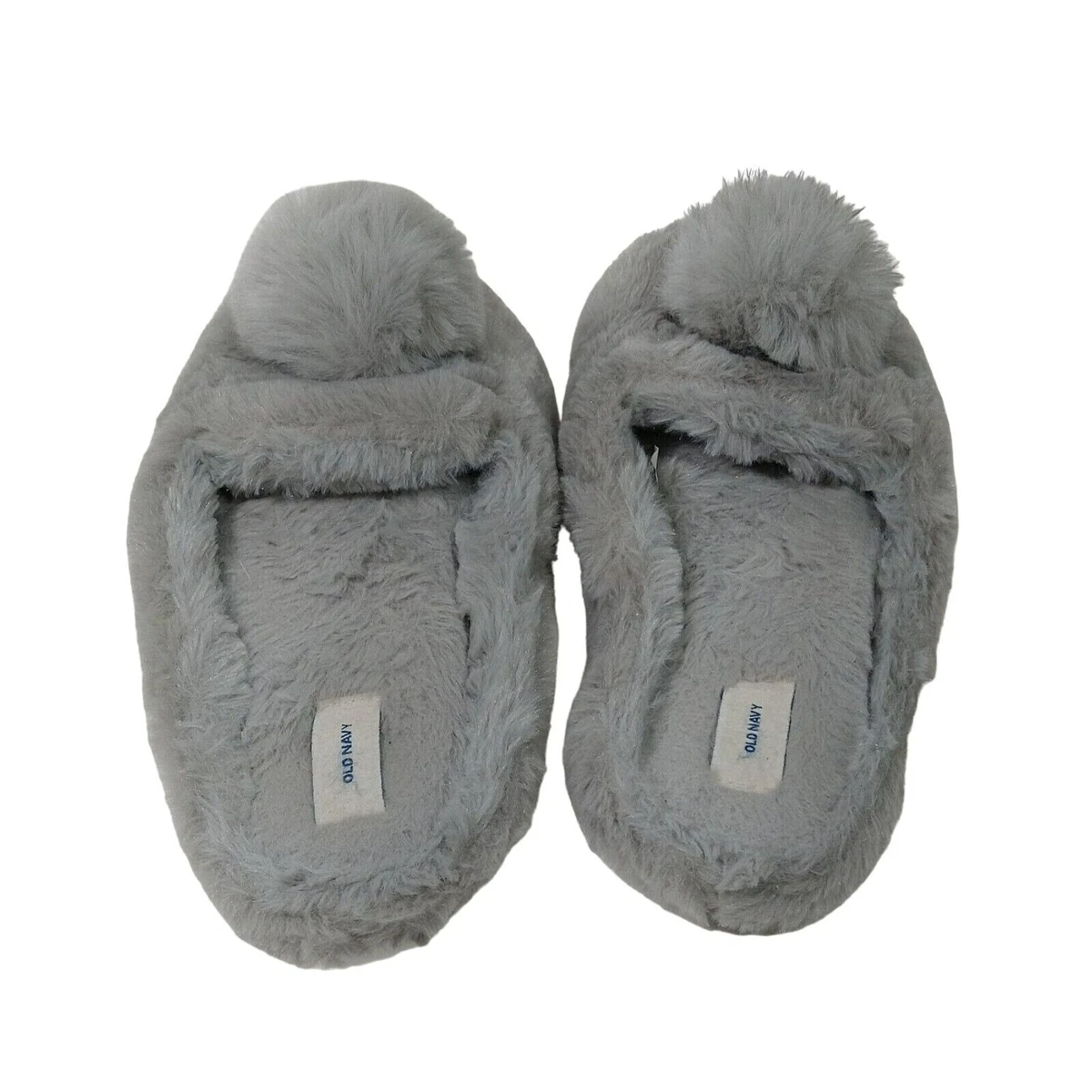 Pom pom slippers 2025 grey