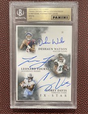 2018 Panini Industry Summit Origins Proof Watson, Fournette & Davis White  1/1