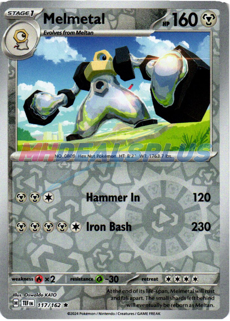 NM Pokemon Temporal Forces Melmetal Reverse Holo 117 | eBay