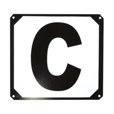 Screw-On Metal Dressage Arena Markers Letters Set of 12 Wall Mounted