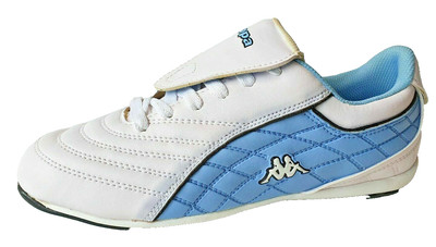 Kappa Jungen Mädchen Schuhe Sneaker Turnschuh Sport Gr. 41 Weiß/Blau Fußball 