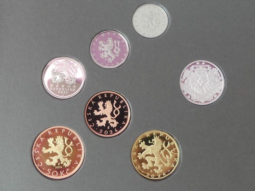 TSCHECHIEN 2024 KMS MÜNZEN SATZ COIN SET PP PROOF - DAS PALLADIUM DER CR - - Picture 3 of 15