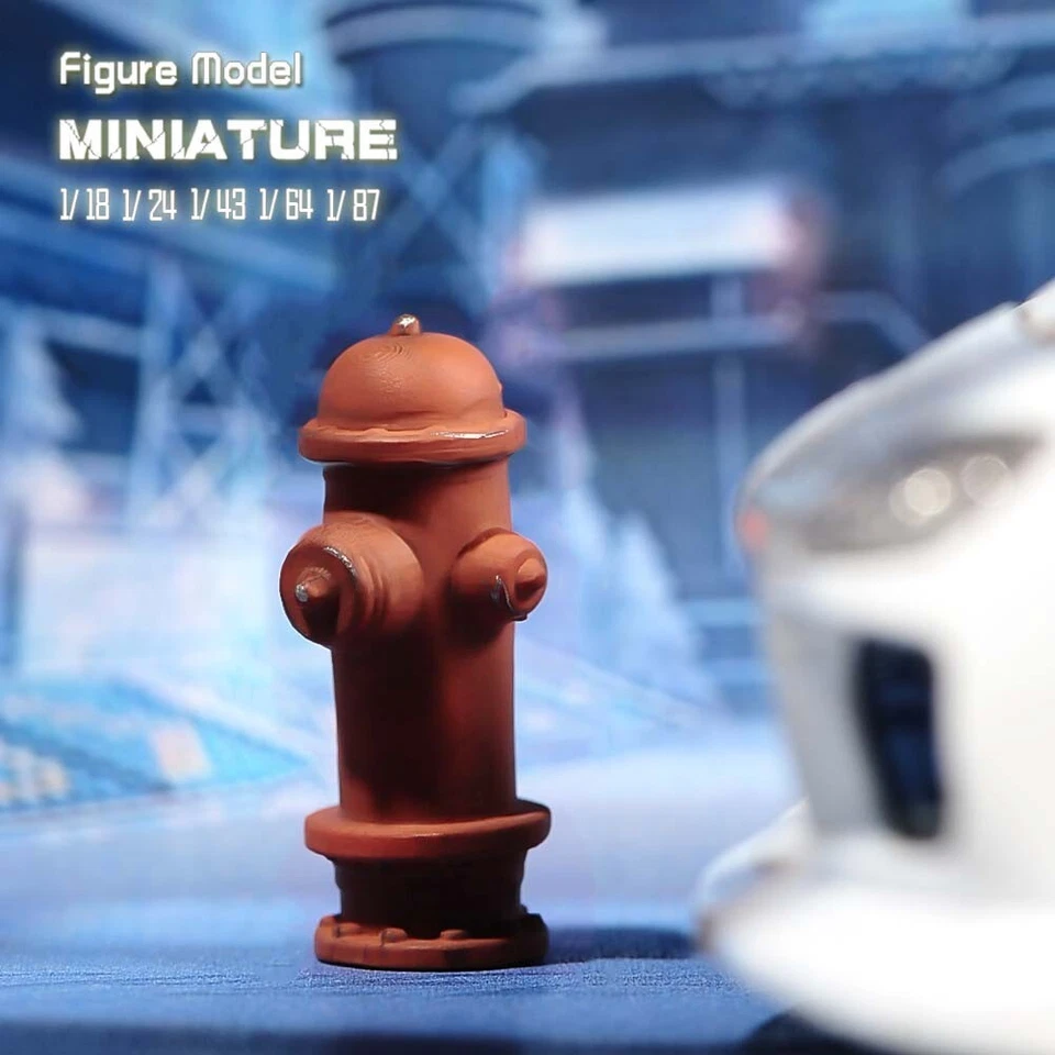 1/18 1/24 1/43 1/64 1/87 Miniature Old Version Cone Bucket Fire Hydrant 3D Mode - Image 2 of 4