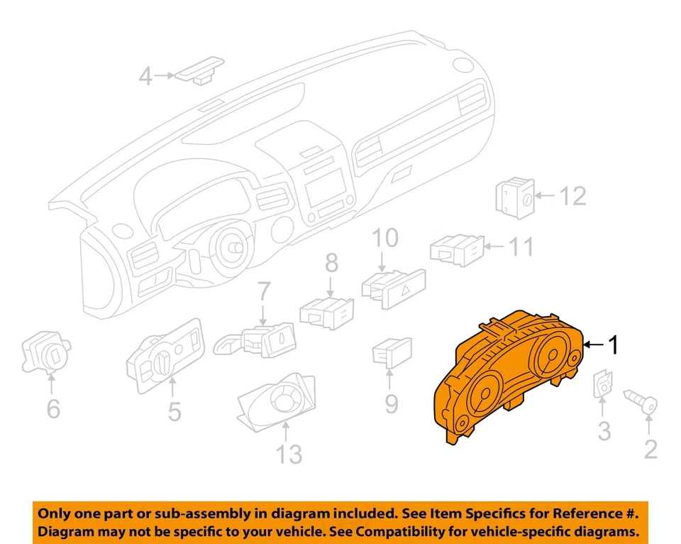 Medidor de velocímetro usado se adapta a: Volkswagen Touareg Cluster 2014 180 MPH gasolina Gr Foto 2 de 4