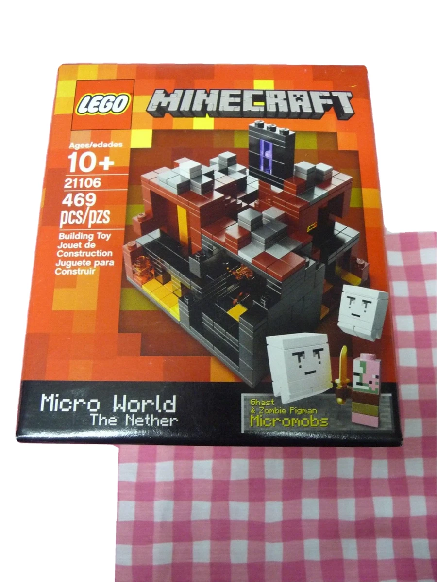 NEW RARE LEGO MINECRAFT MICRO WORLD THE NETHER SET 21106 Ghast