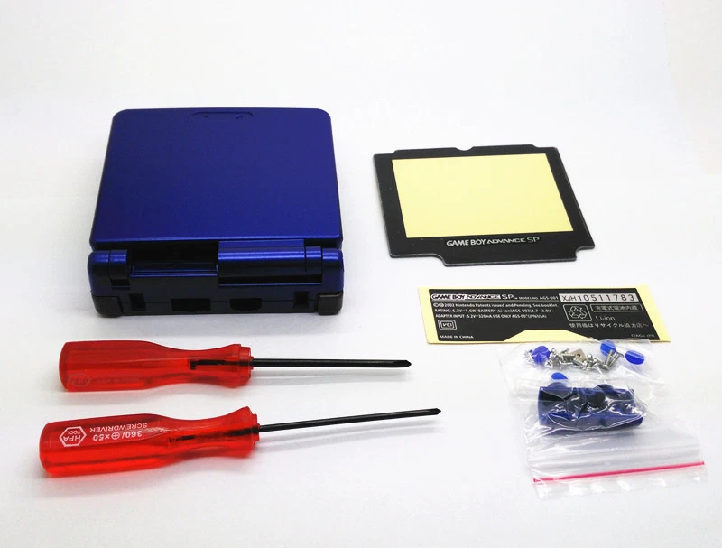 New Shell Housing Replacement Nintendo Gameboy Advance SP GBA SP Console Blue - Image 3 of 4
