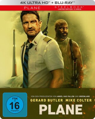 Plane - 4K Ultra HD Blu-ray + Blu-ray / Limited Steelbook # UHD+BLU-RAY-NEU
