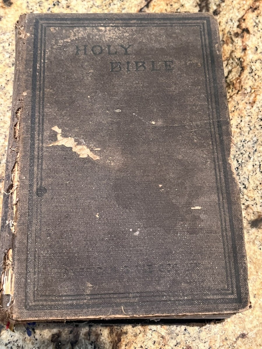 Holy Bible, American Bible Society, 1916, Cloth Hardcover