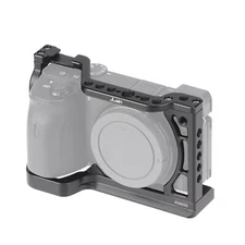 Camolo Cage for Sony Alpha A6600 Camera with Cold Shoe Mounts Base DSLR Protect