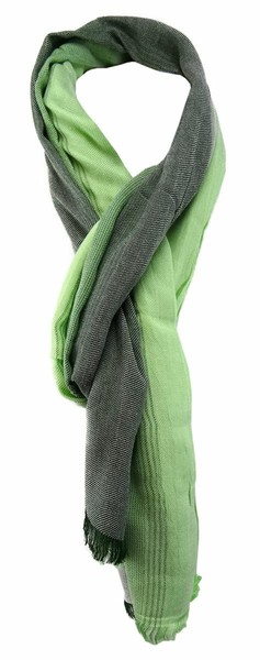 Tigertie Designer Schal In GrüN Grau Gemustert - Gr. 180 X 60 Cm-image