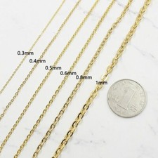 5 Yard Stainless Steel Flat Link Cable Bulk Chain Necklace Chains Jewelry Making