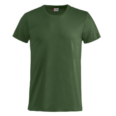 Clique - Herren Basic T-Shirt 029030 dunkelgrün, Gr. S
