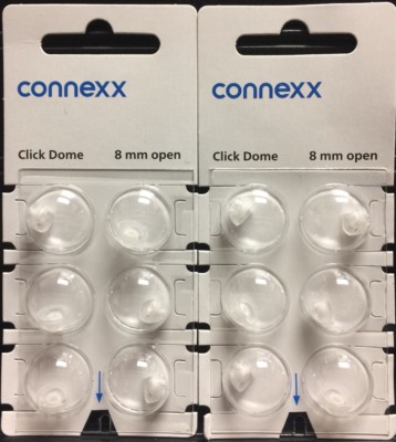2 Packs Siemens Signia Rexton Miracle Ear 8mm Open Click Domes 6 Domes/pack