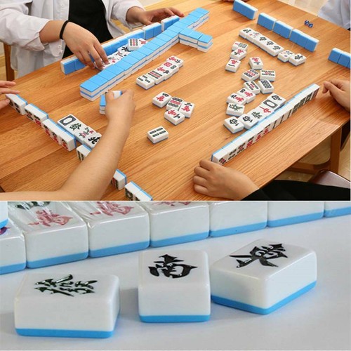 42mm Large Chinese Mahjong Tiles Mah Jong Game English Characters Set 144pcs - Picture 2 of 13