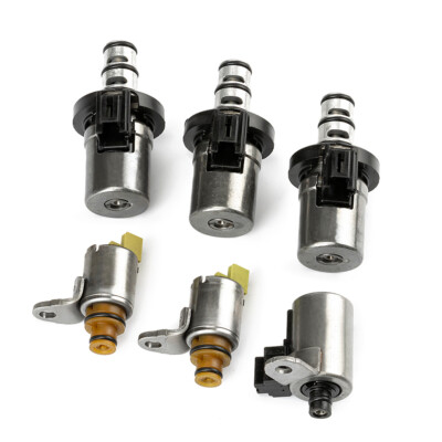 Set of 6 Tested 4F27E Transmission Shift Solenoid Complete Kit For Ford Mazda