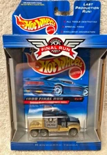 KENWORTH T600A semi truck longhaul retiring 1999 FINAL RUN hot wheels #3 NEW