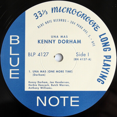 Kenny Dorham - Una Mas (One More Time) LP, Blue Note BLP 4127