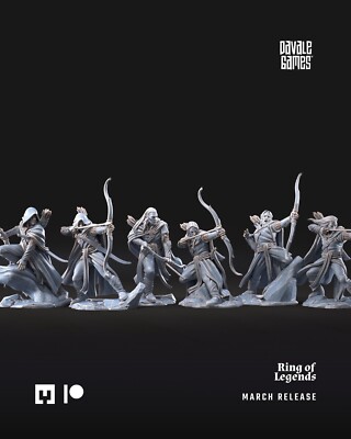 Galanthir Elves Forest Guardians  - Davale Games - Herr der Ringe - Tabletop -