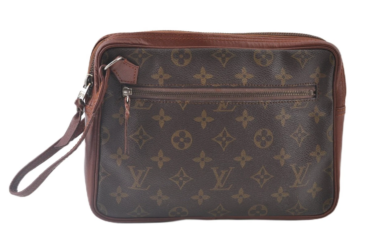 Louis Vuitton Authentic Monogram Pochette Sport Clutch Handbag 