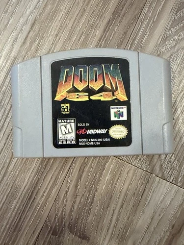 Doom 64 Nintendo 64 N64 Authentic Cartridge Tested Working Contacts Clean!