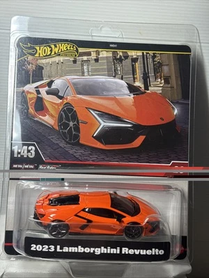 Hotwheels 1/43 🇨🇵 2023 Lamborghini Revuelto #29 metal RealRiders 2025 - Photo 1/4