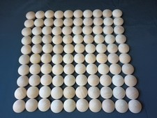 LOT OF 100 Birch Furniture Button, Screw Hole Plugs, solid wood, wood crafts .5"