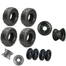 6" ATV 145/70-6 Tire Tube Wheel Rim 145X70-6 for 70cc 110 125cc ATV Mini Bike