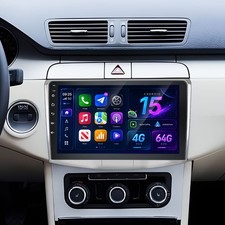 4+64G Android 15 Autoradio GPS Nav Kamera für VW Passat B6 B7 CC Magotan 2010-15