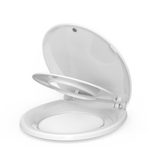 Round / Elongated Toilet Seat with Easy Clean Change Hinges,Quiet-Close Lid US