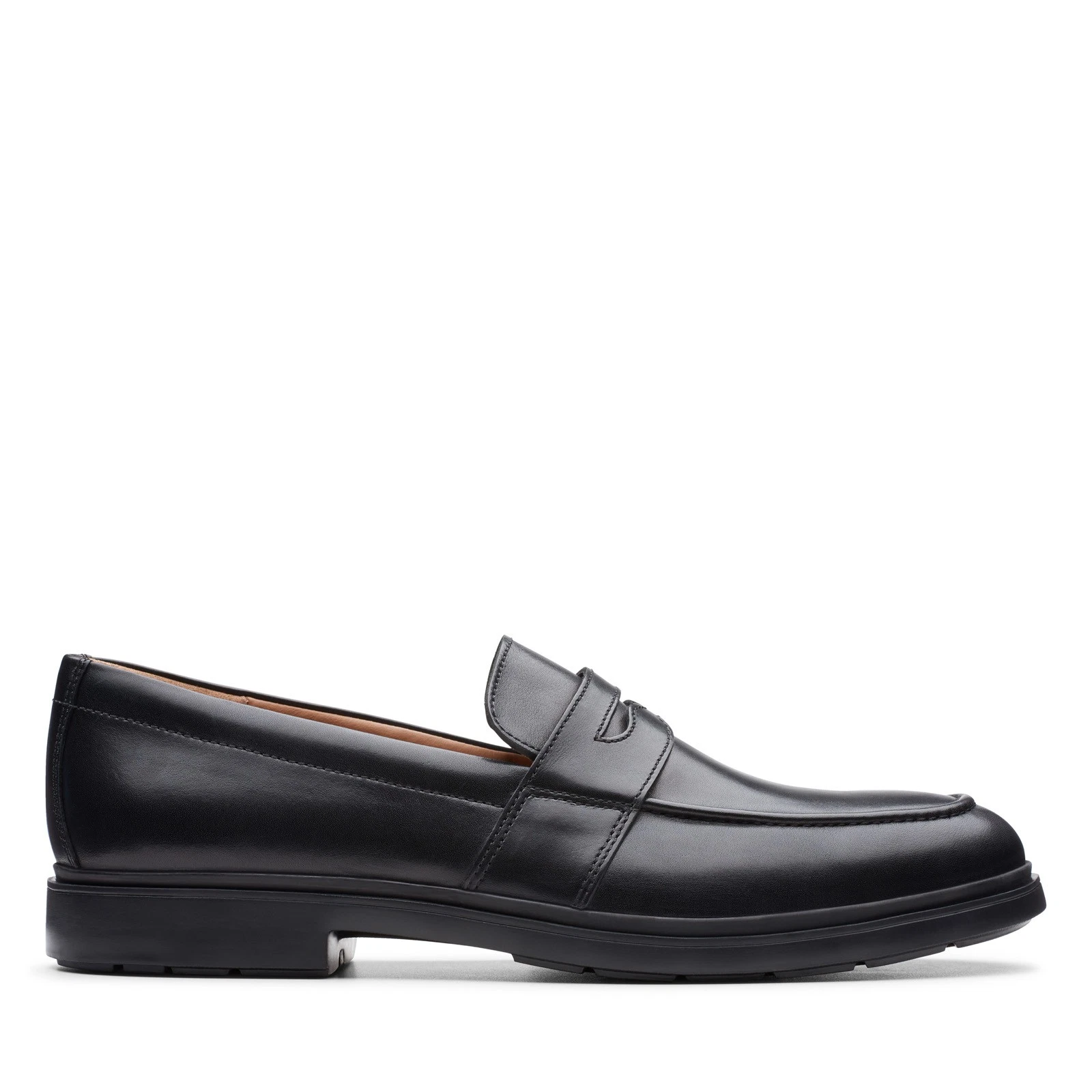 Clarks Un Tailor View 26146129 mocassini e slip on neri da uomo scarpe penny 12