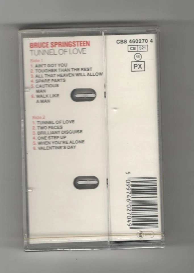 BRUCE SPRINGSTEEN -TUNNEL OF LOVE   MC MUSICASSETTA  NUOVA SIGILLATA - Immagine 2 di 2