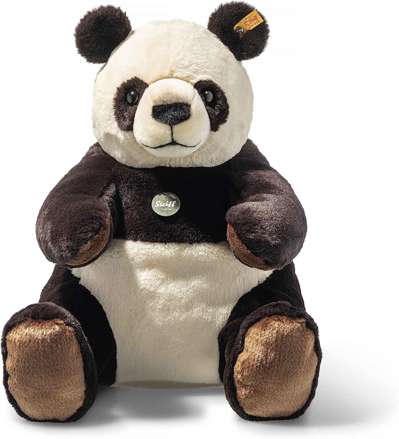 Steiff 067877 Pandi Big Panda Black and Cream Plush Bear