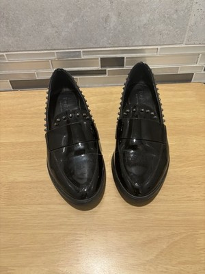 Rag & Co. Women Black Loafer With Spikes Size 6