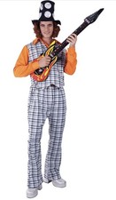 Adult’s Bangin’ Man Slade Noddy Holder 1970s Fancy Dress Costume Stag Night - XL