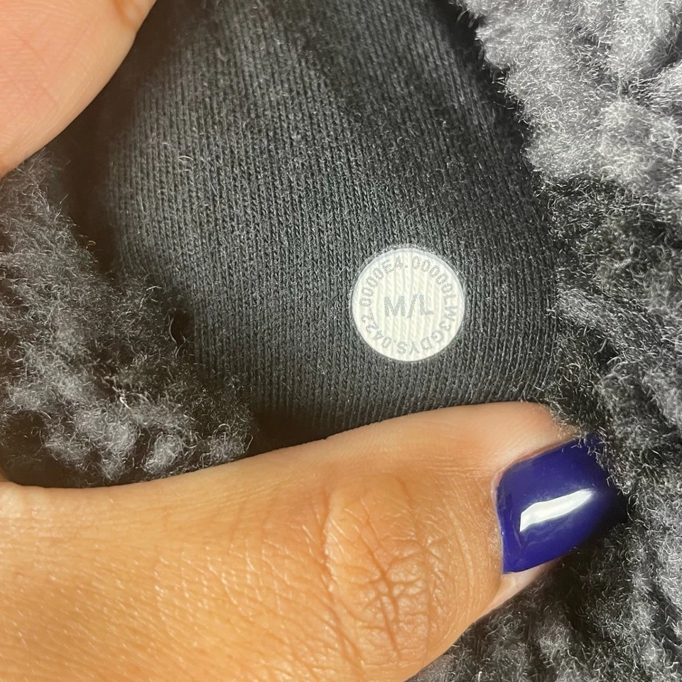 Pullover Lululemon Buceo Gran Tamaño Polar Embudo Cremallera M/L Negro Carbono Foto 4 de 4