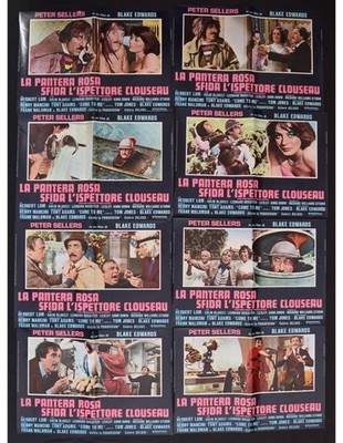 fotobuste LA PANTERA ROSA SFIDA L'ISPETTORE CLOUSEAU peter sellers F136