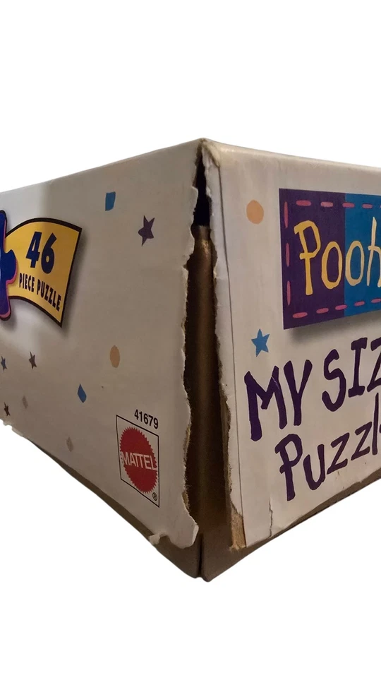 Vintage 1998 My Size 3' Mattel Winnie the Pooh 46 Piece Puzzle complete - Image 4 of 4