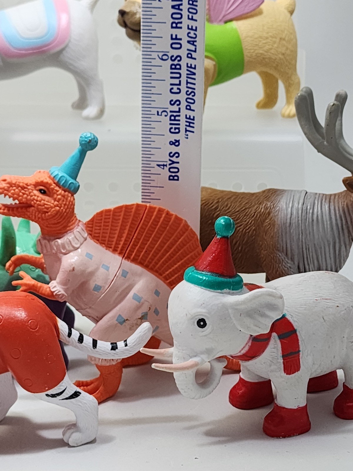 Ankyo Party Animals Toy Figure Lot Birthday Hat Xmas Dinosaurs Dogs Tiger Target