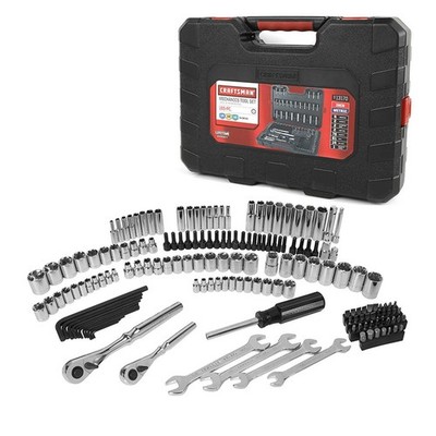 Craftsman 165 Piece Mechanics Tool Set w/ Case Socket Hand Wrench SAE and Metric