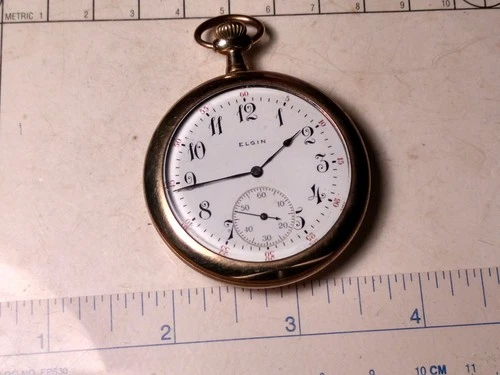 Elgin Antique American Running Gentleman's Pocket Watch Grade 315 Circa 1912